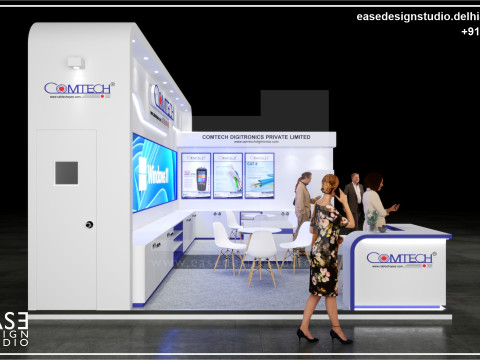 Exhibition Stand 7x5 2Sides D1V1 3D Model