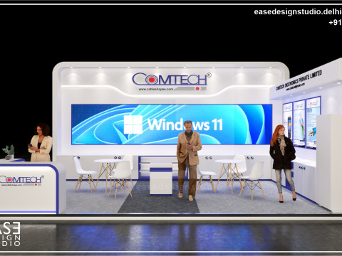 Exhibition Stand 7x5 2Sides D1V1 3D Model