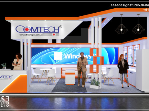 Exhibition Stand 7x5 2Sides D2V1 3D-Modell