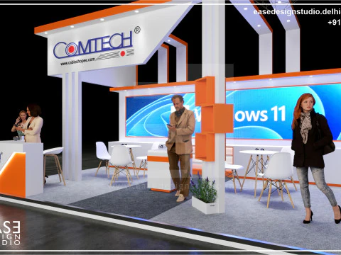 Exhibition Stand 7x5 2Sides D2V1 3D Model