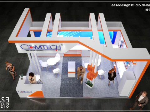Exhibition Stand 7x5 2Sides D2V1 3D Model