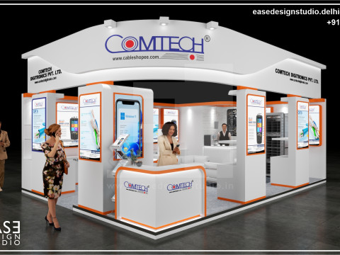 Exhibition Stand 7x5 2Sides D3V1 Modelo 3D