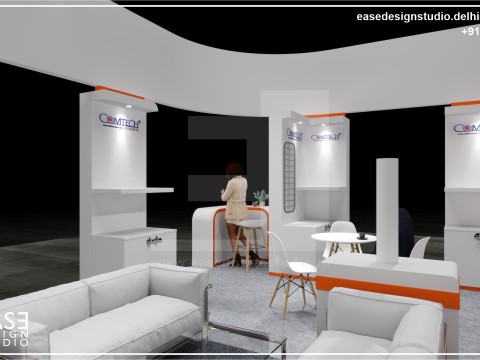Exhibition Stand 7x5 2Sides D3V1 Modèle 3D