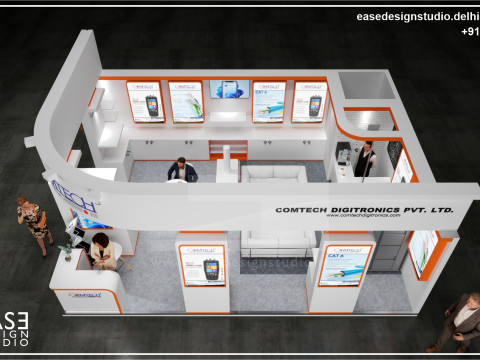Exhibition Stand 7x5 2Sides D3V1 Modèle 3D