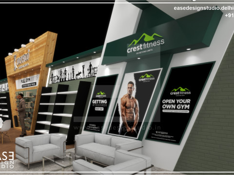 Exhibition Stand 19x10 3Sides D1V1 3D 模型