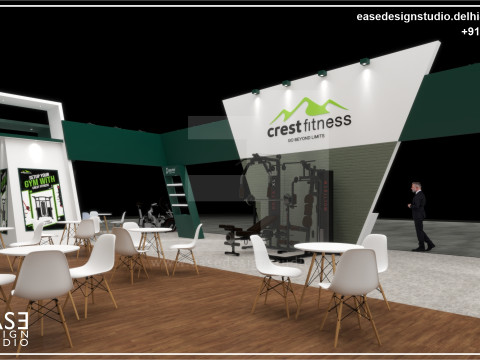 Exhibition Stand 19x10 3Sides D1V1 3D 模型