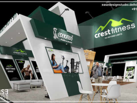 Exhibition Stand 19x10 3Sides D1V1 3D 模型