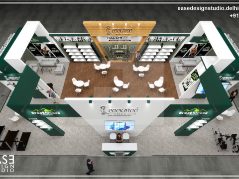 Exhibition Stand 19x10 3Sides D1V1 3D 模型