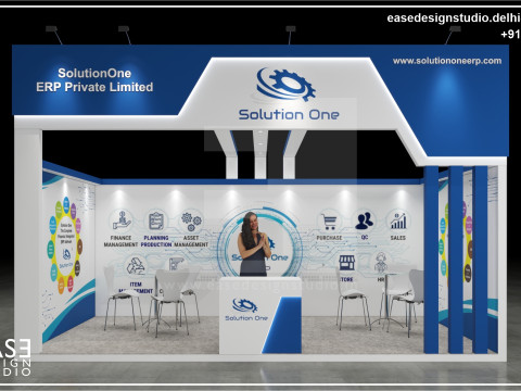 Exhibition Stand 6x3 1Side D2V1 Modèle 3D