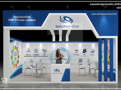 Виставковий стенд 6х3 1стор. D2V1 3D Модель