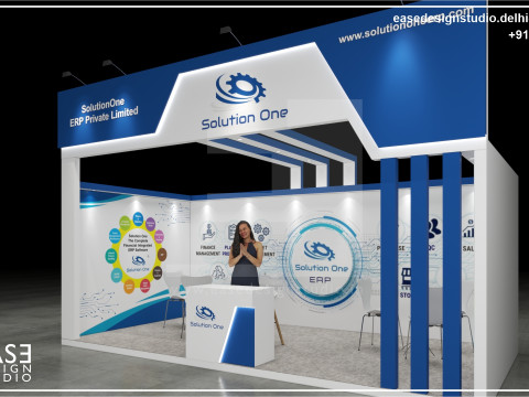 Exhibition Stand 6x3 1Side D2V1 Modelo 3D