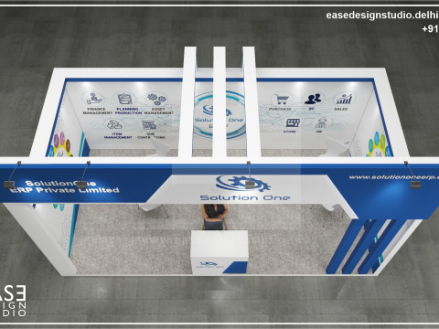 Exhibition Stand 6x3 1Side D2V1 Modelo 3D