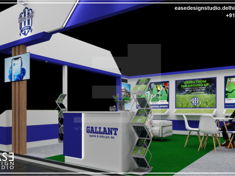 Exhibition Stand 6x6 3Sides D2V1 Modèle 3D
