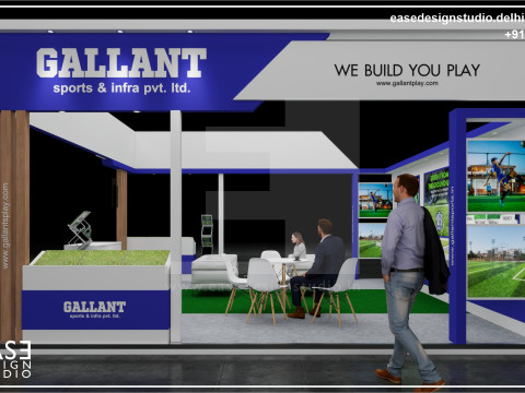 Exhibition Stand 6x6 3Sides D2V1 Modèle 3D
