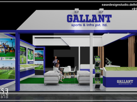 Exhibition Stand 6x6 3Sides D2V1 Modèle 3D