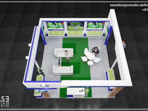 Exhibition Stand 6x6 3Sides D2V1 Modèle 3D