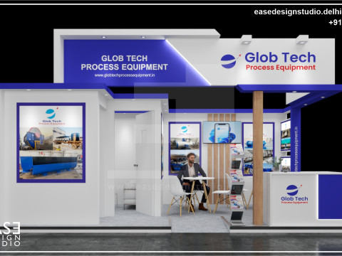 Exhibition Stand 6x3 2Sides D1V1 3D Model