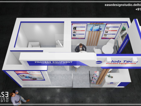Exhibition Stand 6x3 2Sides D1V1 3D Model