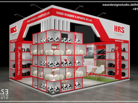 Стенд выставочный 6х5 2стор. D2V1 3D Модель