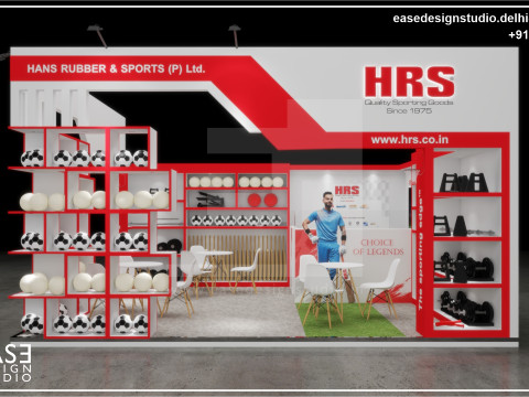 Exhibition Stand 6x5 2Sides D2V1 3Dモデル