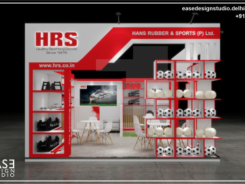 Exhibition Stand 6x5 2Sides D2V1 3Dモデル