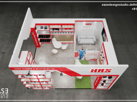 Exhibition Stand 6x5 2Sides D2V1 3Dモデル