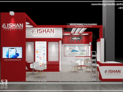 Exhibition Stand 8x6 3Sides D1V1 3D 模型