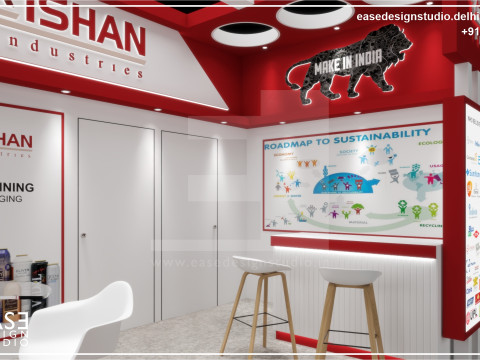 Exhibition Stand 8x6 3Sides D1V1 3D Model