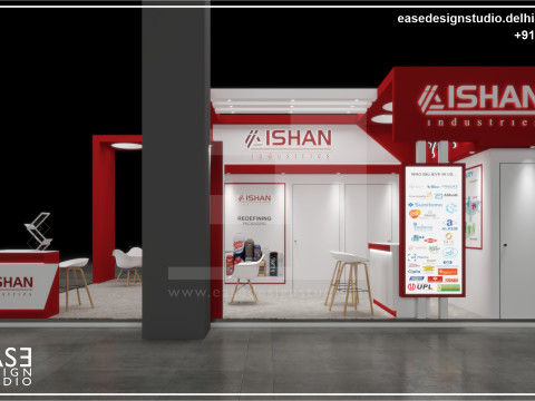 Exhibition Stand 8x6 3Sides D1V1 3D Model
