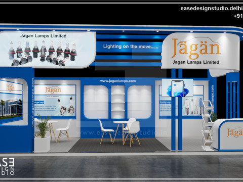 Exhibition Stand 8x3 2Sides D2V1 3D Модель