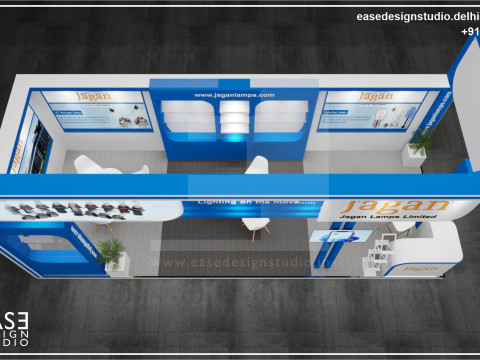Exhibition Stand 8x3 2Sides D2V1 3D Модель