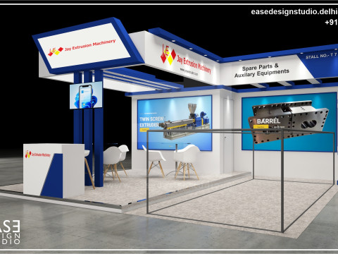 Exhibition Stand 6x6 3Sides D3V1 Model 3D