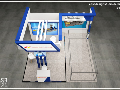 Exhibition Stand 6x6 3Sides D3V1 Model 3D