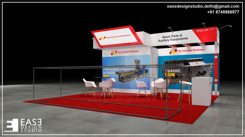 Exhibition Stand 6x6 3Sides D4V1 Modèle 3D .c4d .max .obj .3ds .fbx .stl .blend