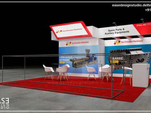 Стенд выставочный 6х6 3Стор. D4V1 3D Модель