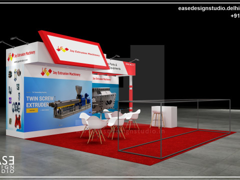 Exhibition Stand 6x6 3Sides D4V1 Modèle 3D