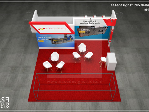 Exhibition Stand 6x6 3Sides D4V1 Modèle 3D