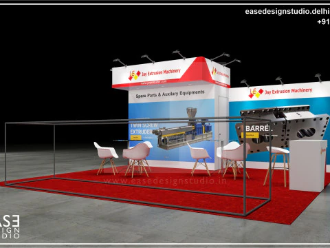 Stand de Exposici&oacute;n 6x6 3Lados D5V1 Modelo 3D