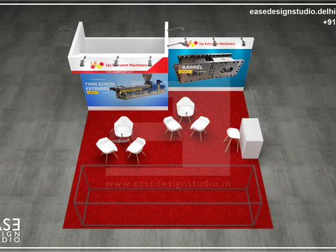 Exhibition Stand 6x6 3Sides D5V1 3D Model