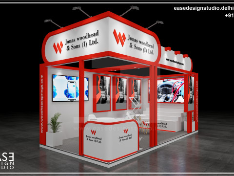 Exhibition Stand 6x3 2Sides D2V1 3Dモデル