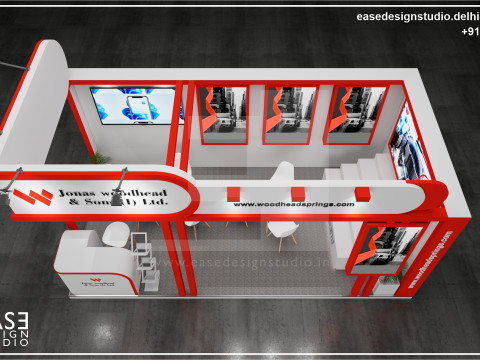 Exhibition Stand 6x3 2Sides D2V1 Modello 3D