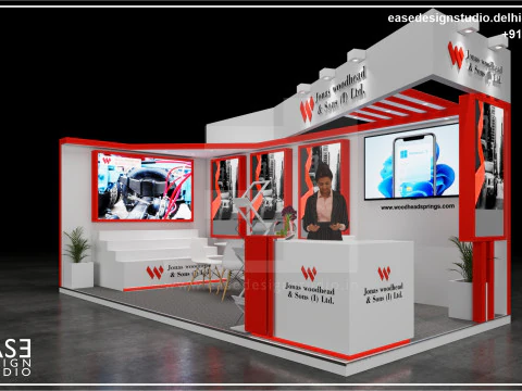 Стенд выставочный 6х3 2-сторонний D3V1 3D Модель