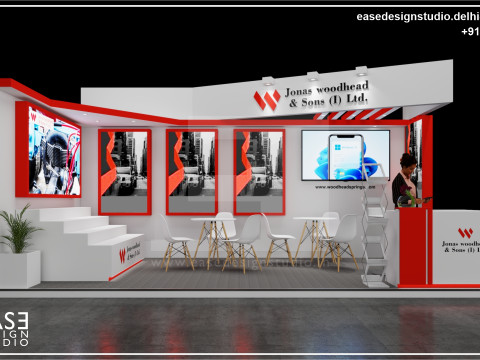 Exhibition Stand 6x3 2Sides D3V1 3Dモデル