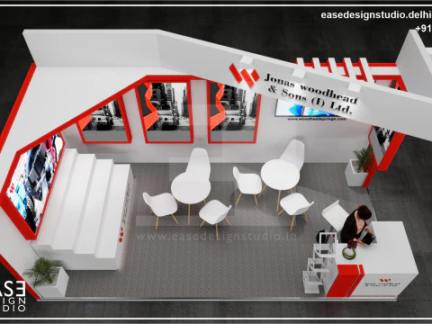 Exhibition Stand 6x3 2Sides D3V1 3D Model