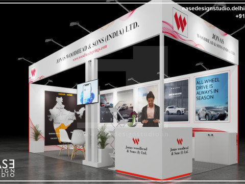 Exhibition Stand 6x3 2Sides D4V1 3D Модель