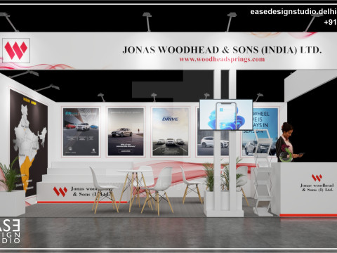Exhibition Stand 6x3 2Sides D4V1 3D 模型