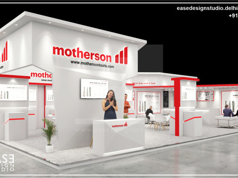 Exhibition Stand 13x8 2Sides D1V1 3Dモデル