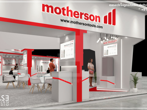Exhibition Stand 13x8 2Sides D1V1 Model 3D