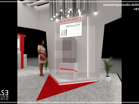 Exhibition Stand 13x8 2Sides D1V1 Model 3D