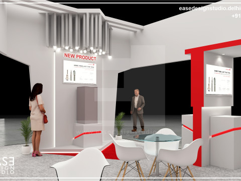 Exhibition Stand 13x8 2Sides D1V1 Model 3D